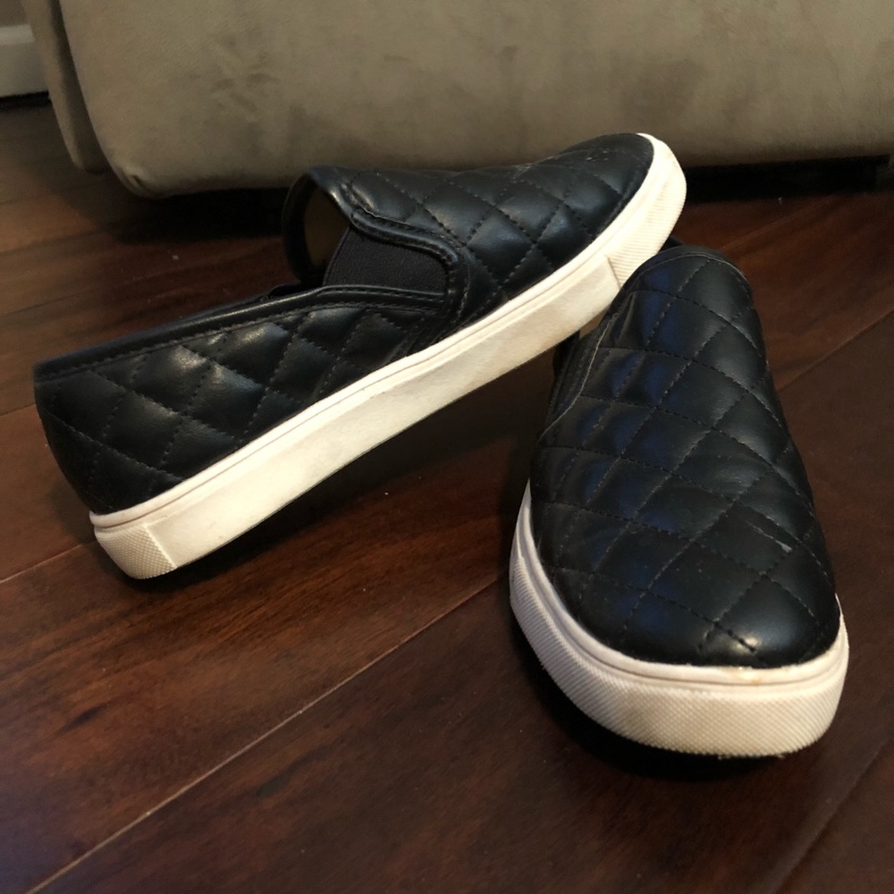 Quilted Leather Slip On Sneaker